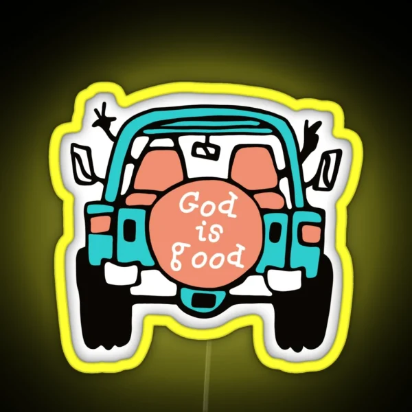 Life Is Good God Is Good RGB Neon Sign