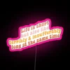 Life's bittersweet paradox beautifully illuminated in vibrant RGB neon lights