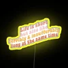 Timeless RGB Neon Sign Captivating Emotions with Vibrant Multicolored Display