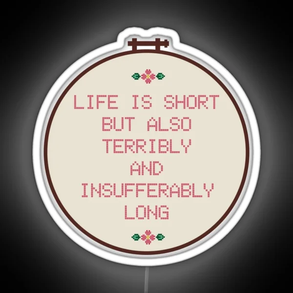 Life Is Short Jenna Marbles RGB Neon Sign