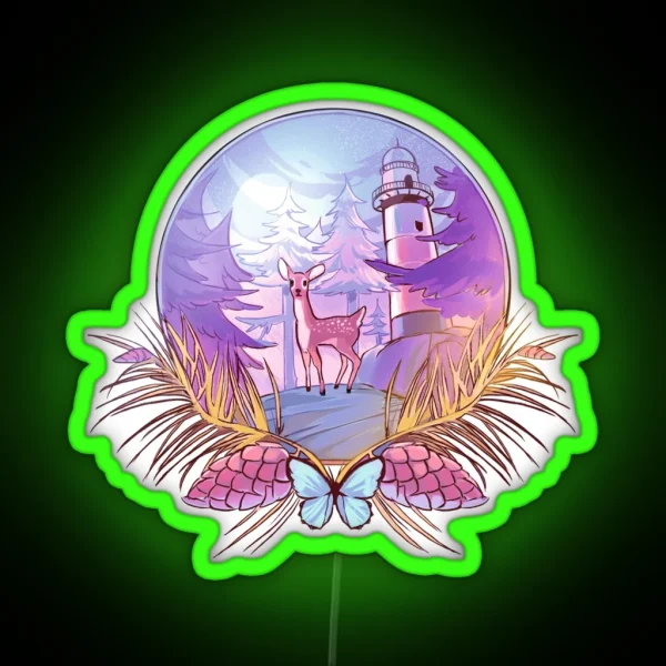 Life Is Strange Snow Globe RGB Neon Sign