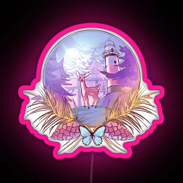 Life Is Strange Snow Globe RGB Neon Sign