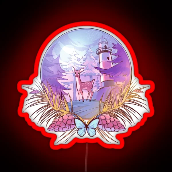 Life Is Strange Snow Globe RGB Neon Sign