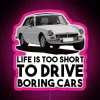 Vibrant White Neon RGB LED Sign for Car Enthusiasts and Personalizers