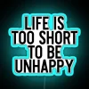 Uplifting motivational light quote to inspire a happier, more mindful lifestyle.