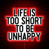 Motivational Neon Sign Brings Vibrant Energy to Your Home Space