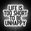 Uplifting Home Decor Motivational Neon Sign with Vibrant Colorful Yoga Inspiration