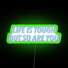 Motivational Neon Sign with RGB Lighting for Home Decor Inspiration