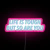 Motivational RGB Neon Sign with Inspirational Quote for Home Decor