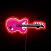 Vibrant inspirational quote wall art with colorful rock-inspired neon lighting