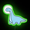 Neon Astronaut Dinosaurs illuminate your space with vibrant blue lighting accents.
