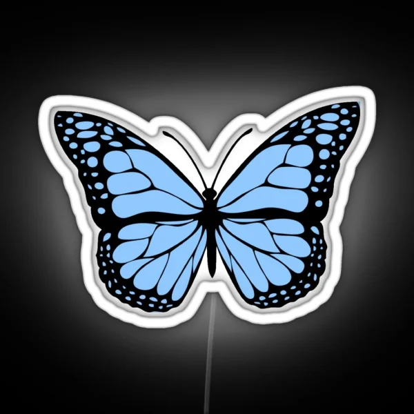 Light Blue Butterfly RGB Neon Sign