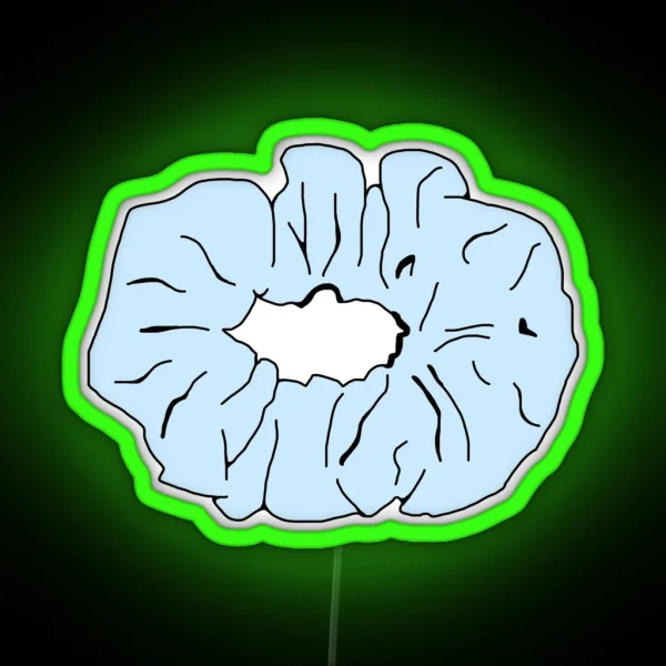 Light Blue Scrunchie RGB Neon Sign