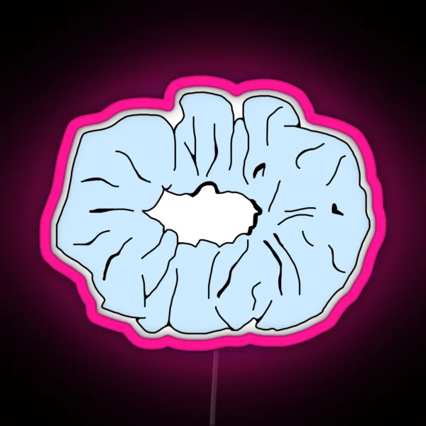 Light Blue Scrunchie RGB Neon Sign
