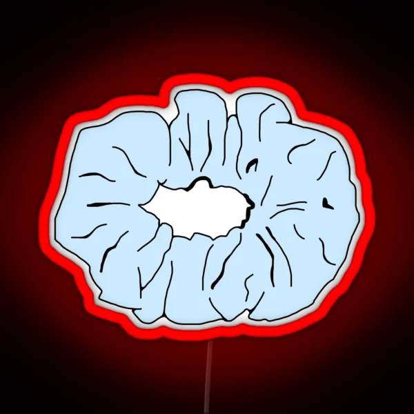 Light Blue Scrunchie RGB Neon Sign