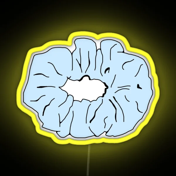 Light Blue Scrunchie RGB Neon Sign