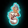Neon Light Dragon Chibi LED Sign with Colorful RGB Accents