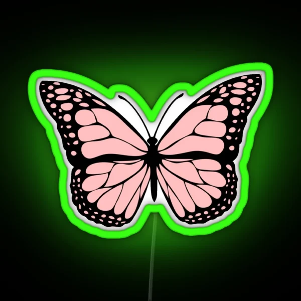 Light Pink Butterfly RGB Neon Sign