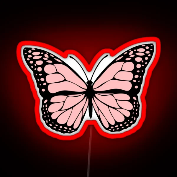 Light Pink Butterfly RGB Neon Sign