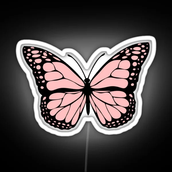 Light Pink Butterfly RGB Neon Sign