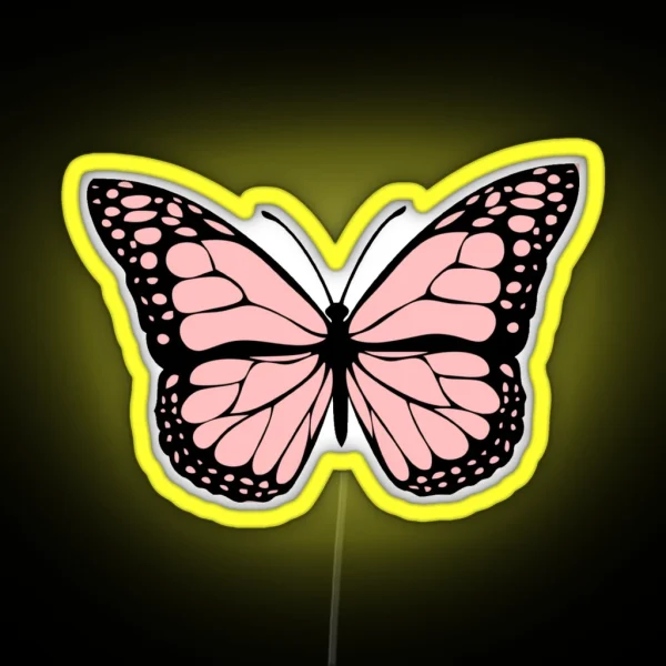 Light Pink Butterfly RGB Neon Sign