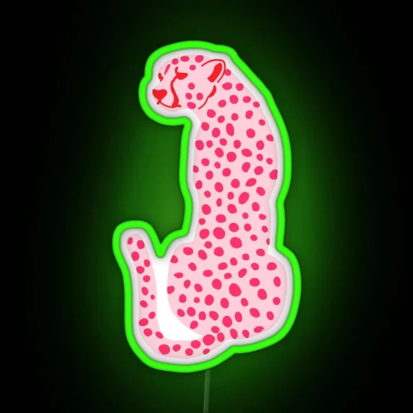 Light Pink Leopard RGB Neon Sign