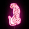 Whimsical Light Pink Leopard Color-Changing RGB Neon Sign for Home Decor