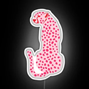 Light Pink Leopard RGB Neon Sign