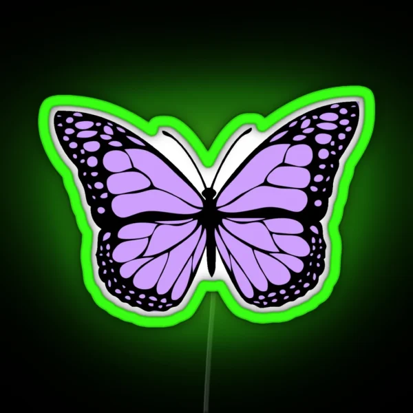 Light Purple Butterfly RGB Neon Sign