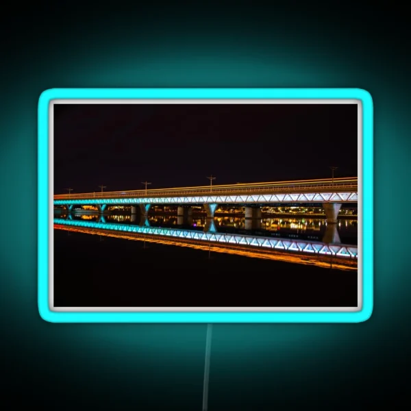 Light Rail Trail RGB Neon Sign