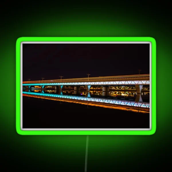 Light Rail Trail RGB Neon Sign