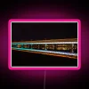 RGB LED canvas light rail trail illuminated advertising display board.