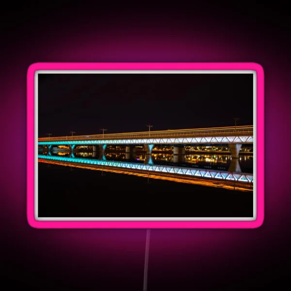 Light Rail Trail RGB Neon Sign