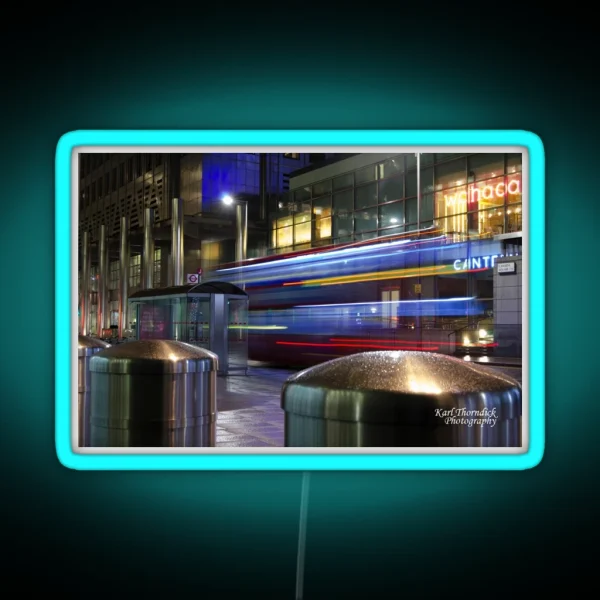 LIGHT TRAIL 3 CANARY WHARF RGB Neon Sign