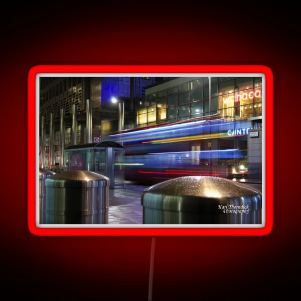 LIGHT TRAIL 3 CANARY WHARF RGB Neon Sign