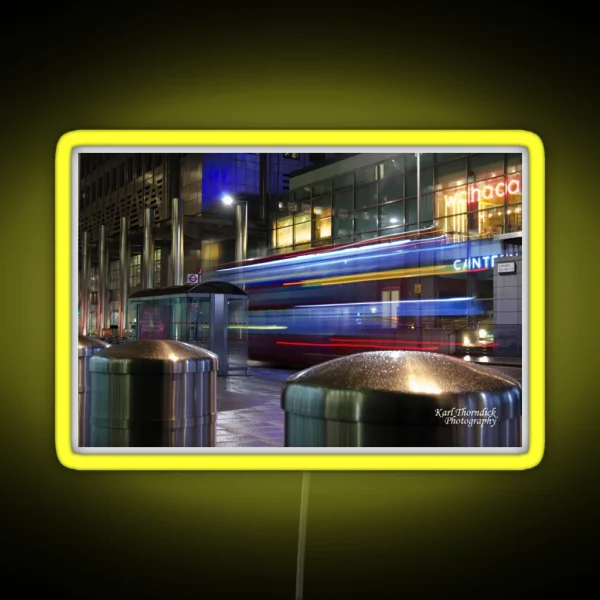 LIGHT TRAIL 3 CANARY WHARF RGB Neon Sign