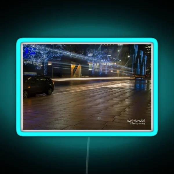 LIGHT TRAIL 5 CANARY WHARF RGB Neon Sign