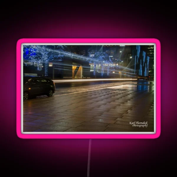 LIGHT TRAIL 5 CANARY WHARF RGB Neon Sign