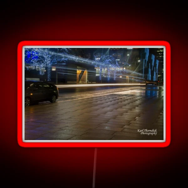 LIGHT TRAIL 5 CANARY WHARF RGB Neon Sign