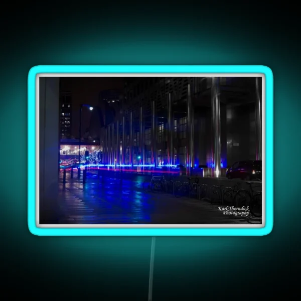 LIGHT TRAIL 6 CANARY WHARF RGB Neon Sign