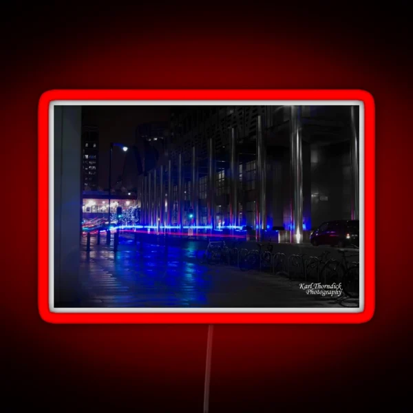 LIGHT TRAIL 6 CANARY WHARF RGB Neon Sign