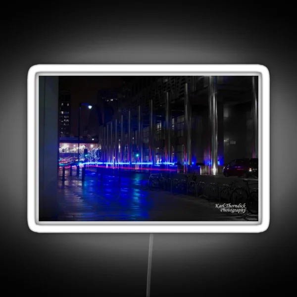 LIGHT TRAIL 6 CANARY WHARF RGB Neon Sign