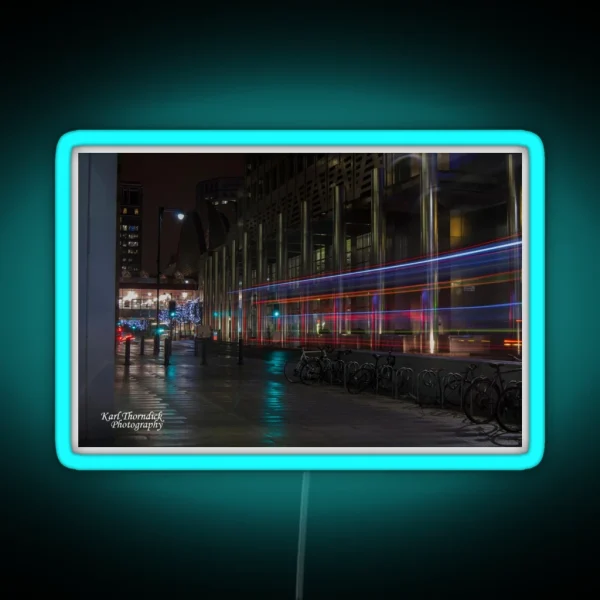 LIGHT TRAIL 7 CANARY WHARF RGB Neon Sign