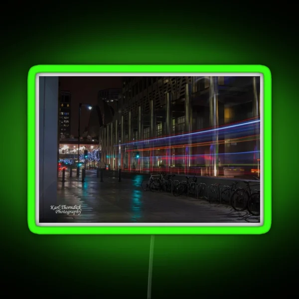 LIGHT TRAIL 7 CANARY WHARF RGB Neon Sign