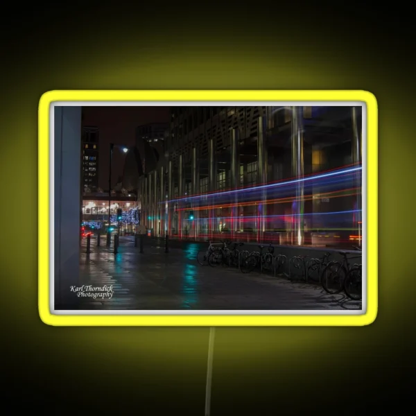 LIGHT TRAIL 7 CANARY WHARF RGB Neon Sign