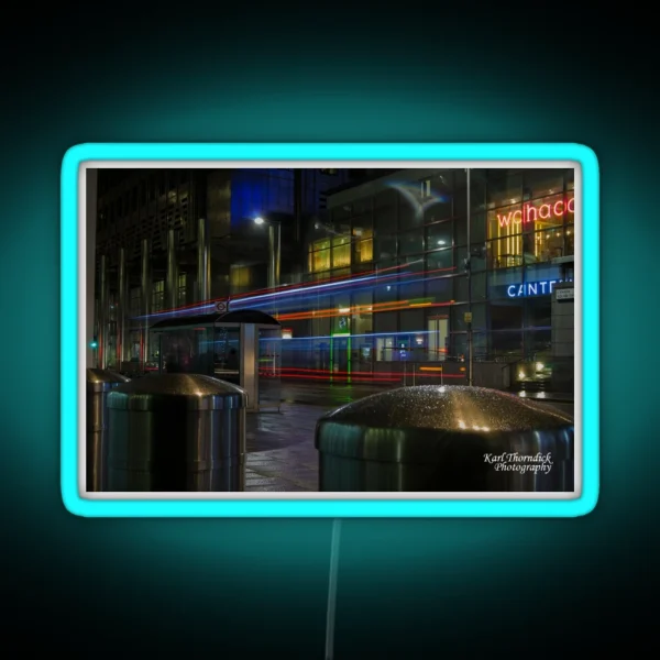 LIGHT TRAIL 9 CANARY WHARF RGB Neon Sign