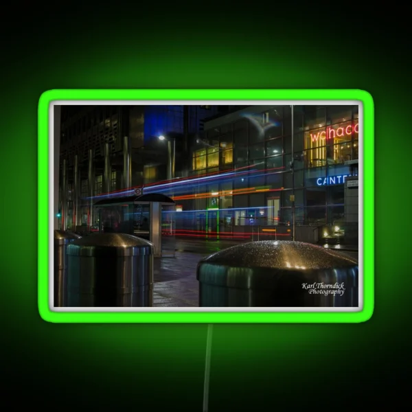 LIGHT TRAIL 9 CANARY WHARF RGB Neon Sign