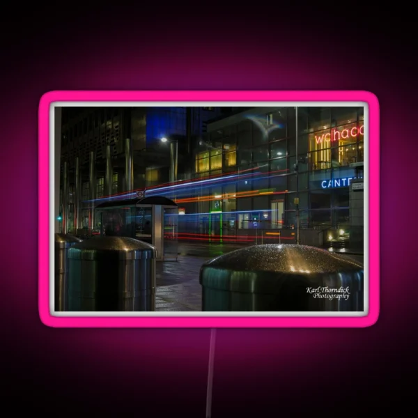 LIGHT TRAIL 9 CANARY WHARF RGB Neon Sign