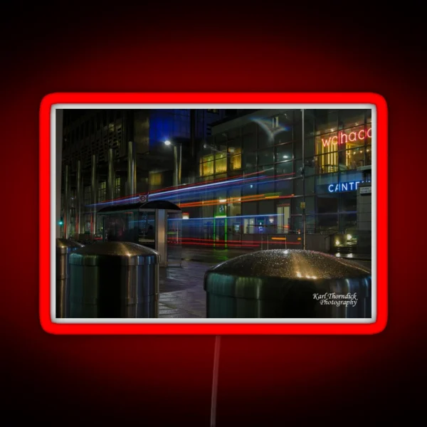 LIGHT TRAIL 9 CANARY WHARF RGB Neon Sign