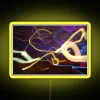 RGB Neon LED Exit Sign with Bright Color Changing Trail Effect